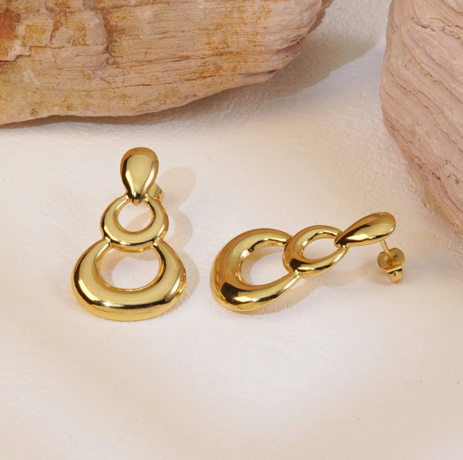 Cercei Geometric din Oțel Inoxidabil - Hipoalergenici