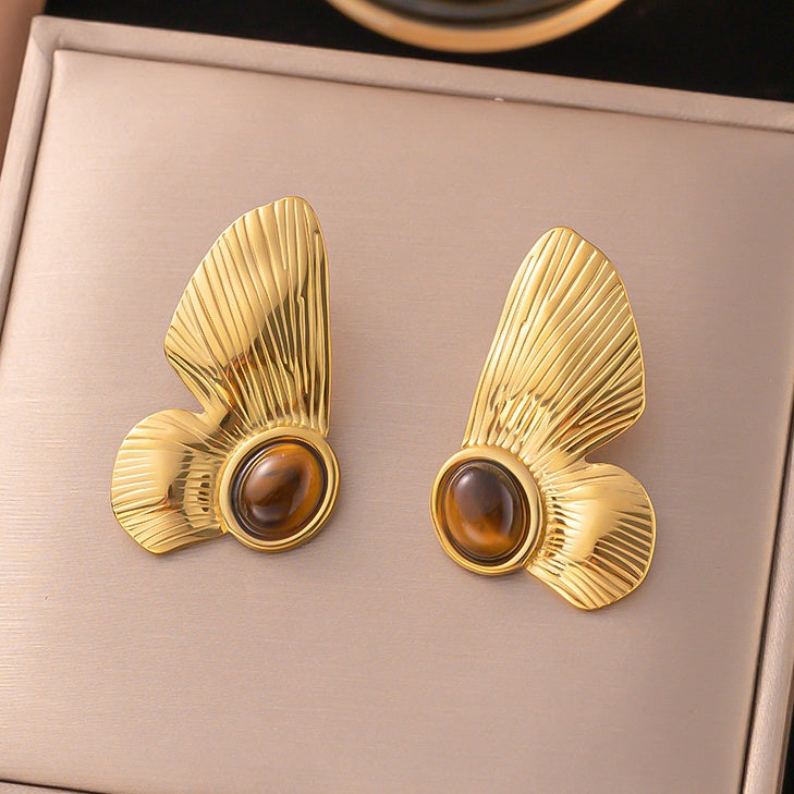 Cercei Aripă de fluture Oțel Inoxidabil 4 cm - Hipoalergenici