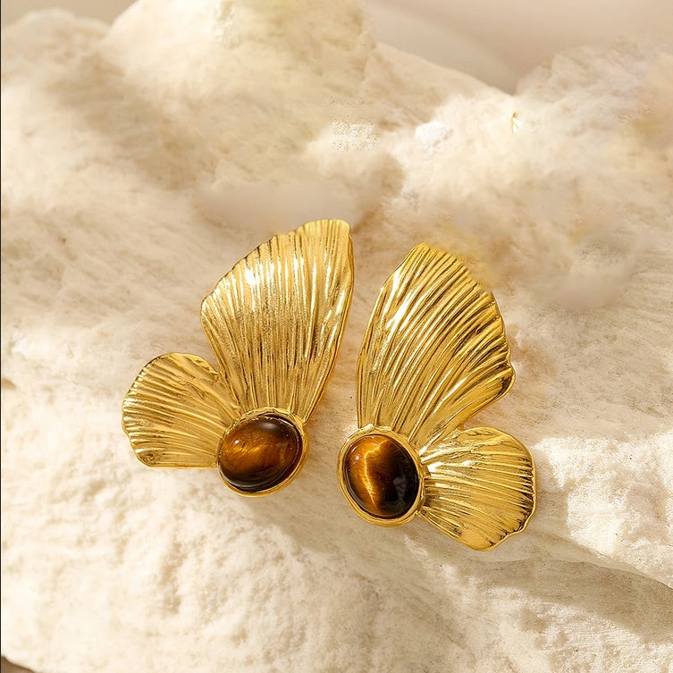 Cercei Aripă de fluture Oțel Inoxidabil 4 cm - Hipoalergenici - CM1789