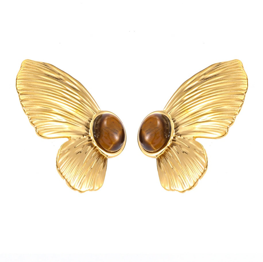 Cercei Aripă de fluture Oțel Inoxidabil 4 cm - Hipoalergenici