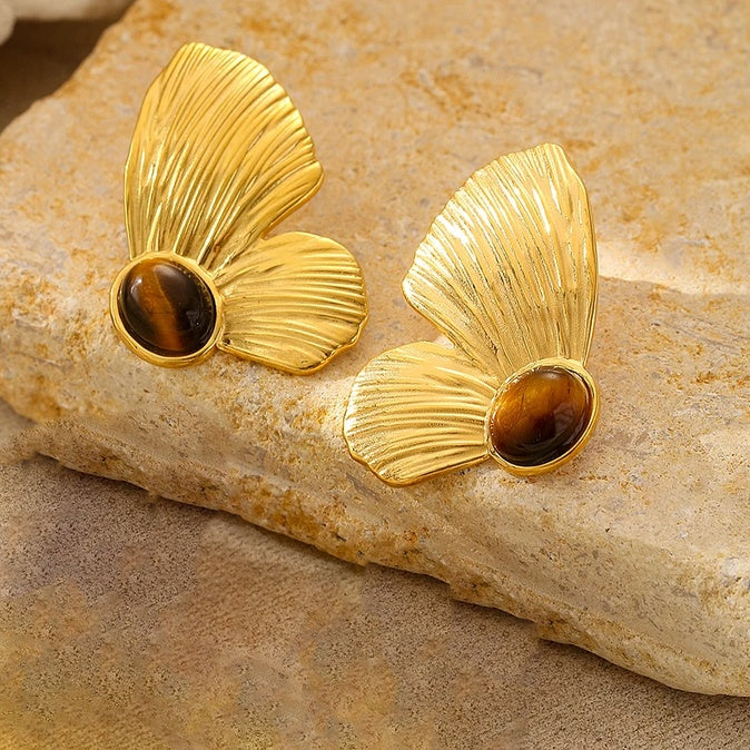 Cercei Aripă de fluture Oțel Inoxidabil 4 cm - Hipoalergenici