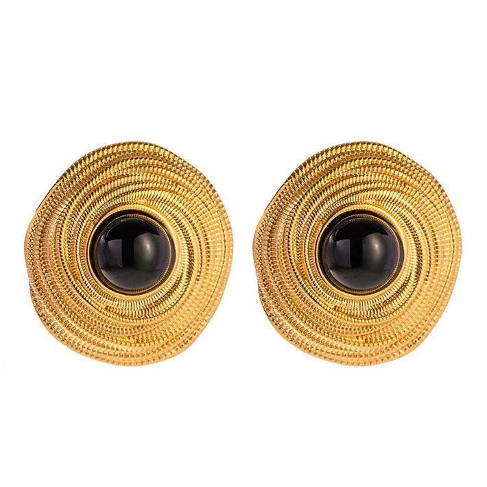 Cercei Disc spiralat din Oțel Inoxidabil - Hipoalergenici