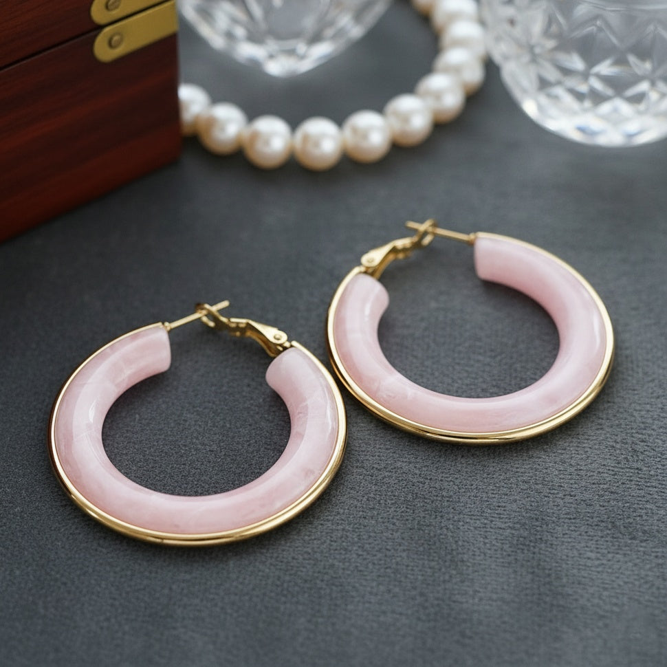 Cercei Creolă lată din Oțel Inoxidabil - Hipoalergenici