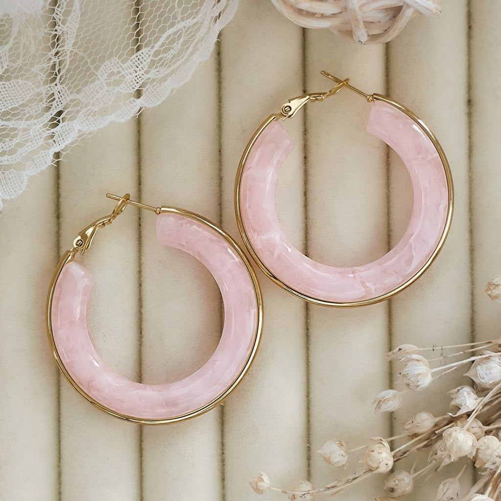 Cercei Creolă lată din Oțel Inoxidabil - Hipoalergenici