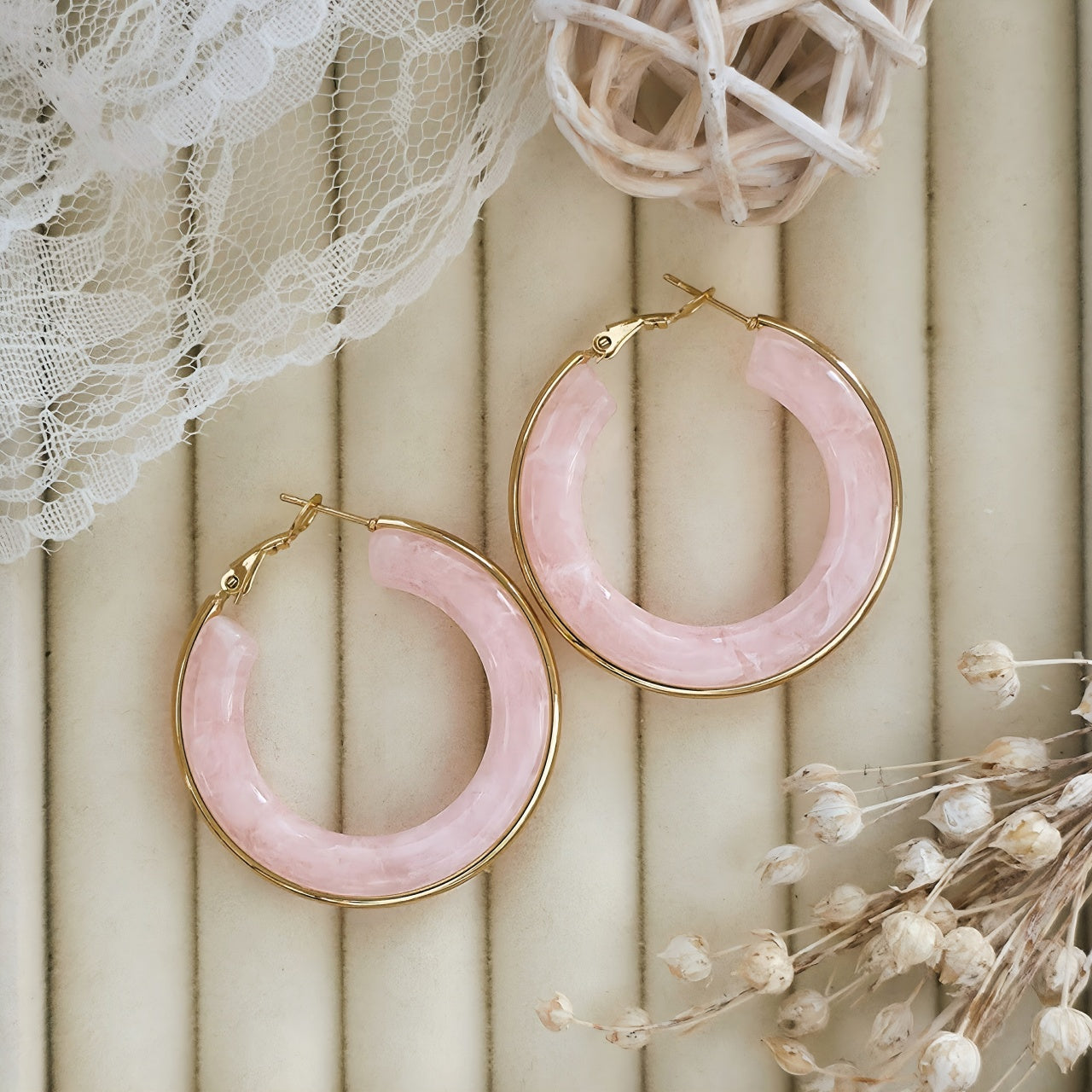 Cercei Creolă lată din Oțel Inoxidabil - Hipoalergenici