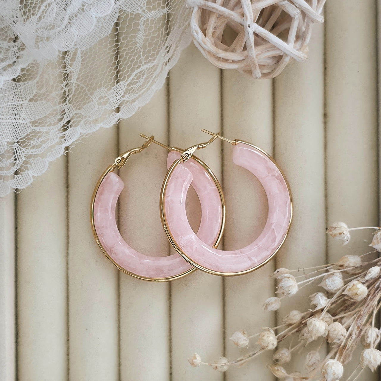 Cercei Creolă lată din Oțel Inoxidabil - Hipoalergenici