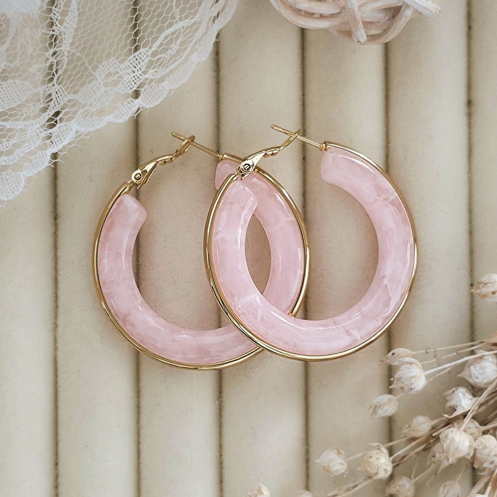 Cercei Creolă lată din Oțel Inoxidabil - Hipoalergenici