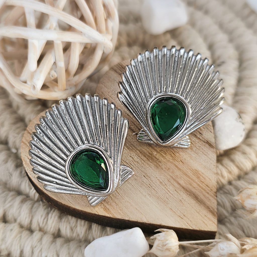 Cercei Scoică din Oțel Inoxidabil - Hipoalergenici