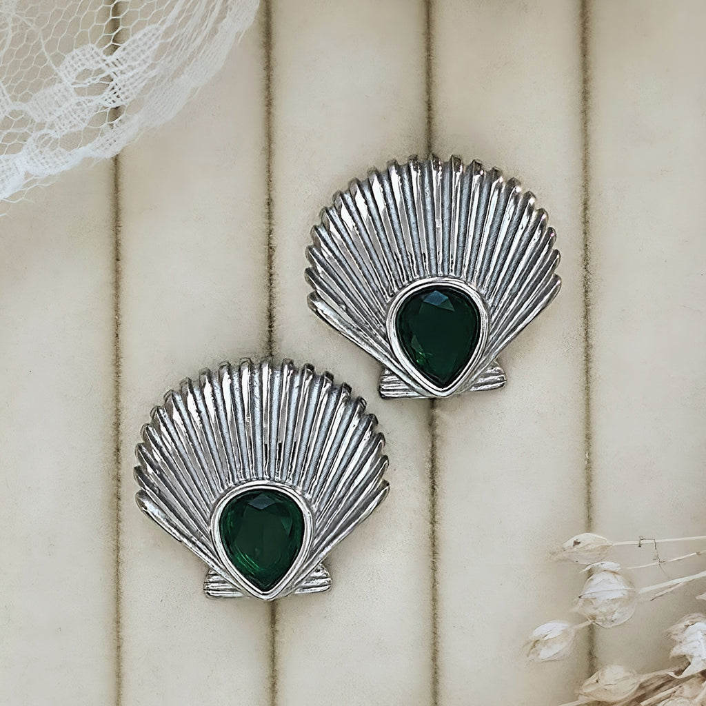 Cercei Scoică din Oțel Inoxidabil - Hipoalergenici