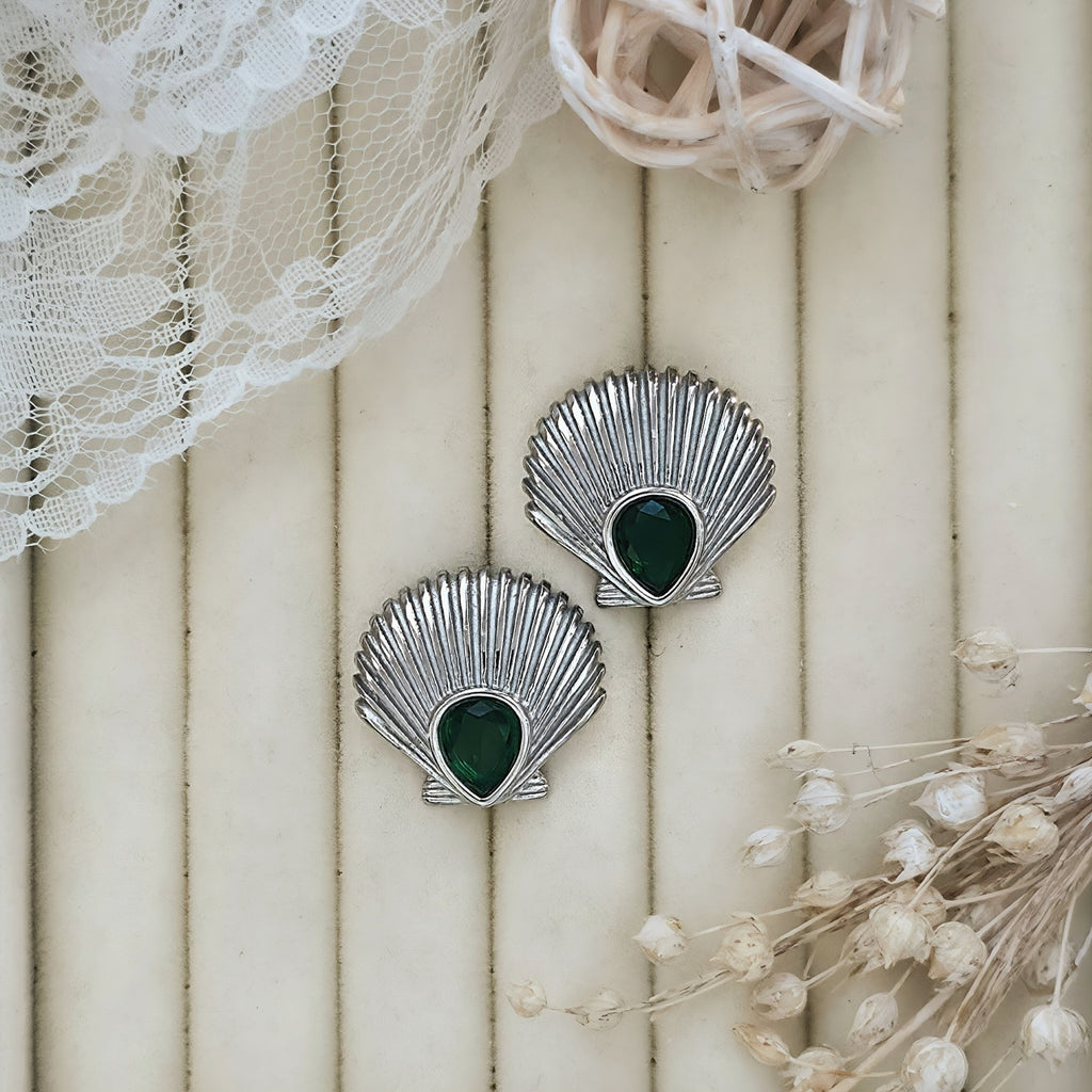 Cercei Scoică din Oțel Inoxidabil - Hipoalergenici