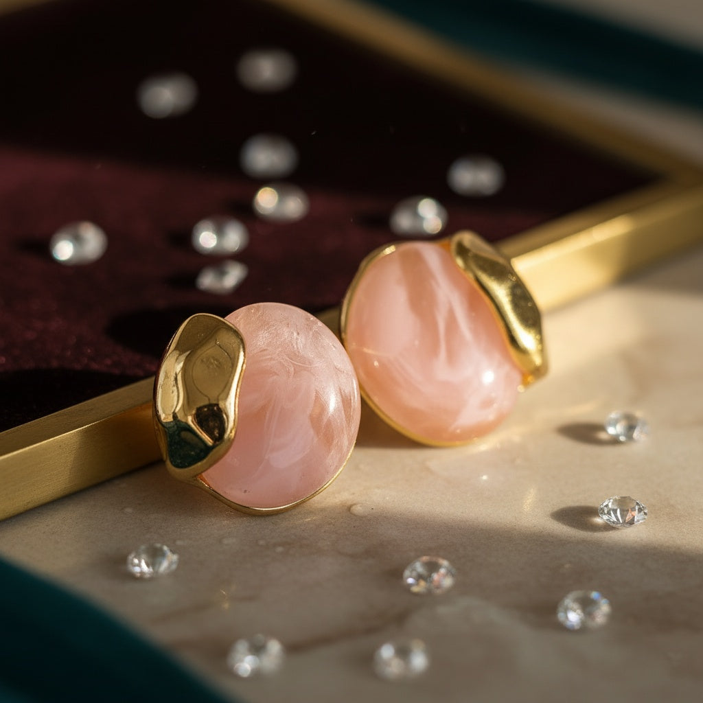 Cercei Rotund abstract din Oțel Inoxidabil - Hipoalergenici