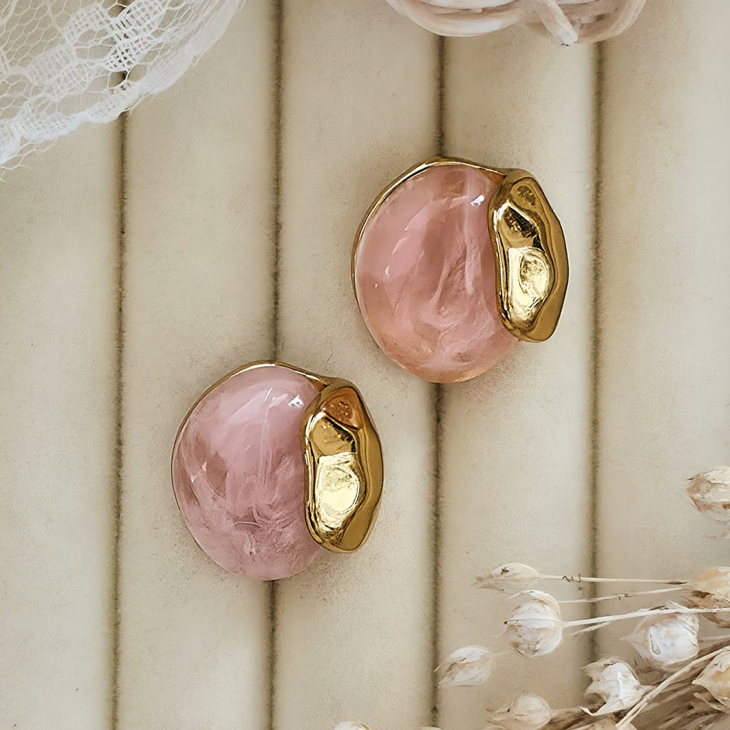 Cercei Rotund abstract din Oțel Inoxidabil - Hipoalergenici