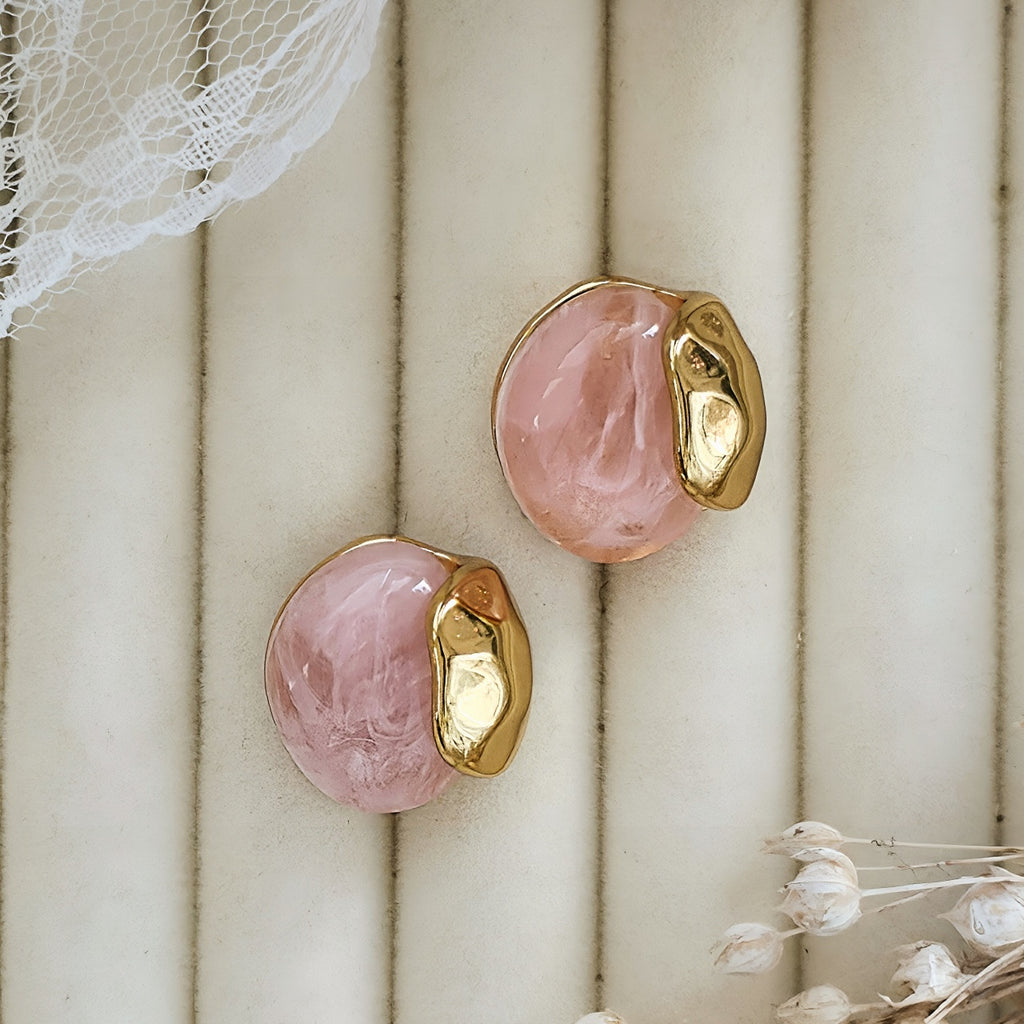 Cercei Rotund abstract din Oțel Inoxidabil - Hipoalergenici