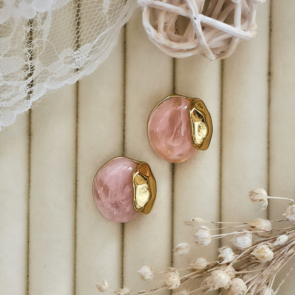 Cercei Rotund abstract din Oțel Inoxidabil - Hipoalergenici