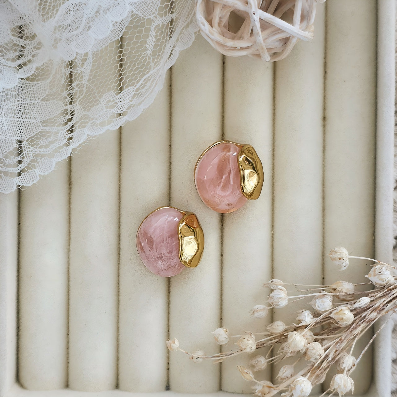 Cercei Rotund abstract din Oțel Inoxidabil - Hipoalergenici - CM1837