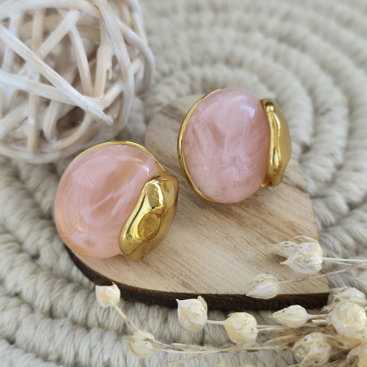 Cercei Rotund abstract din Oțel Inoxidabil - Hipoalergenici