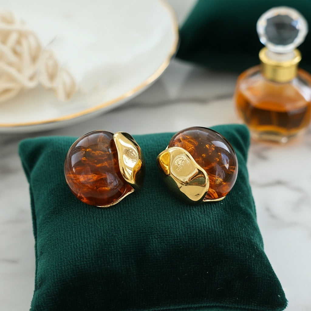 Cercei Rotund abstract din Oțel Inoxidabil - Hipoalergenici