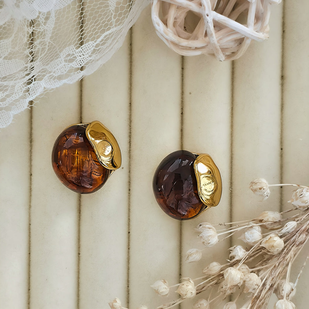 Cercei Rotund abstract din Oțel Inoxidabil - Hipoalergenici