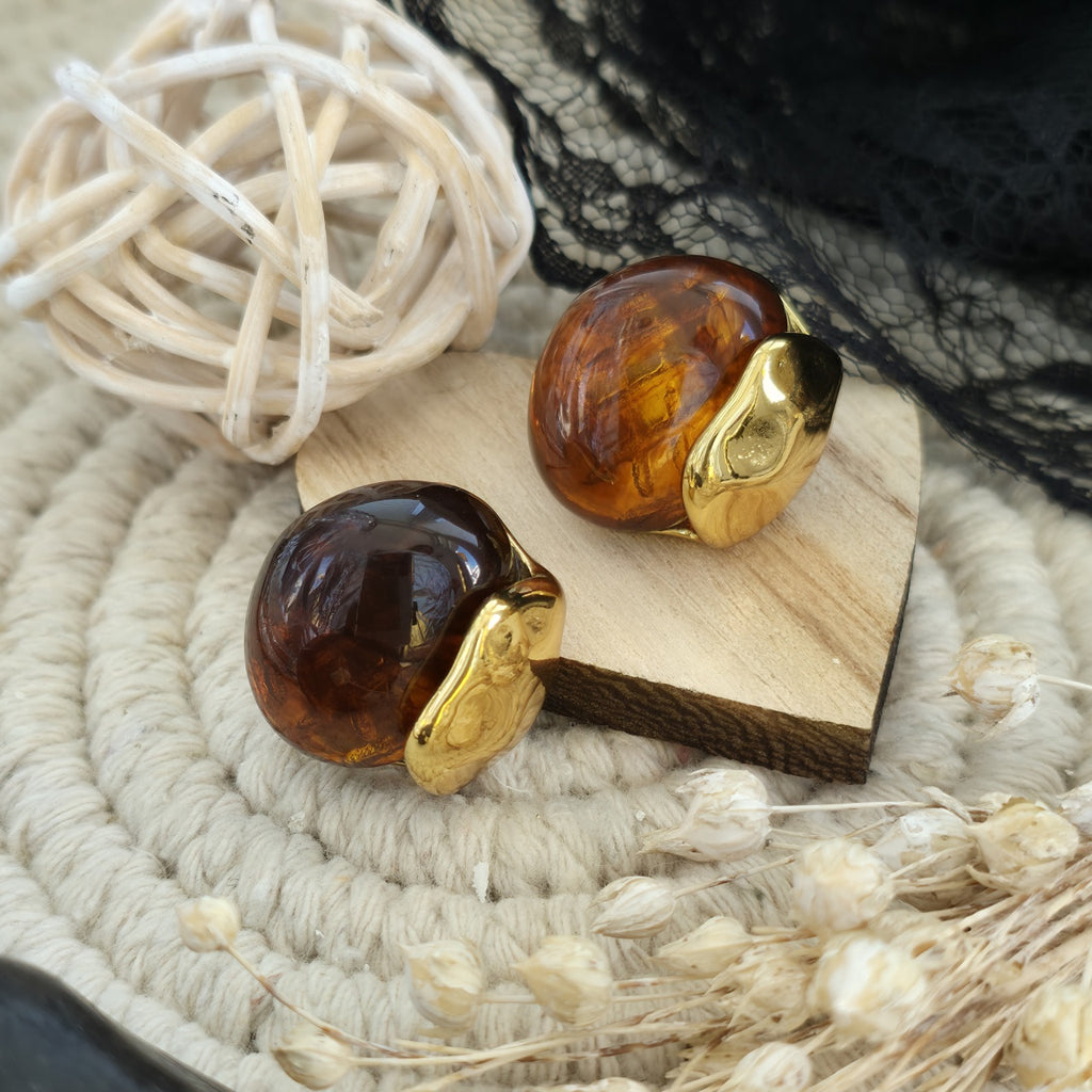 Cercei Rotund abstract din Oțel Inoxidabil - Hipoalergenici