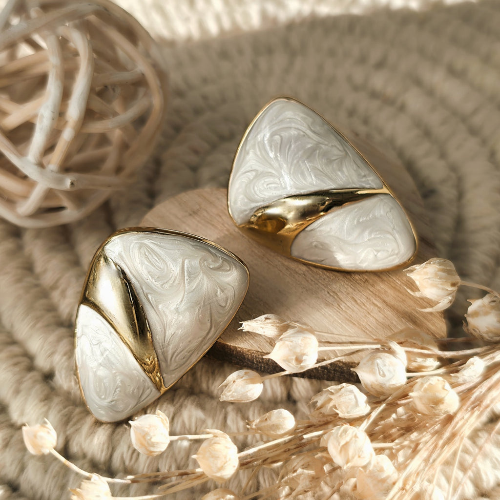 Cercei Triunghi geometric din Oțel Inoxidabil - Hipoalergenici