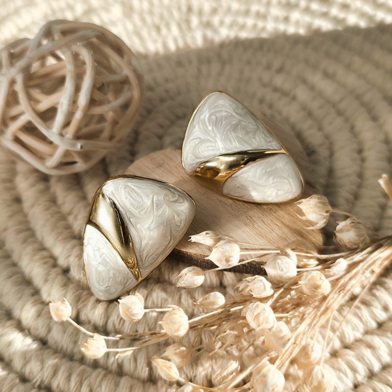 Cercei Triunghi geometric din Oțel Inoxidabil - Hipoalergenici