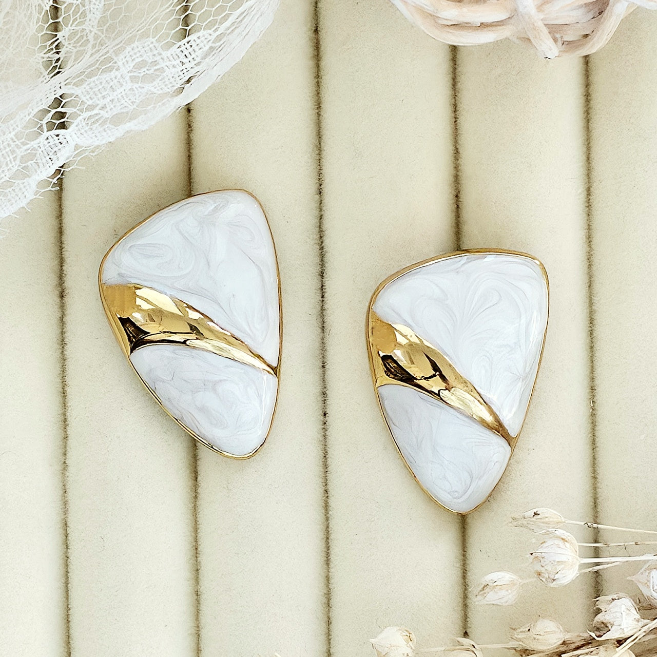 Cercei Triunghi geometric din Oțel Inoxidabil - Hipoalergenici - CM1841