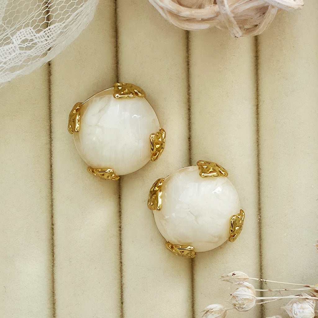 Cercei Sferă decorată din Oțel Inoxidabil - Hipoalergenici