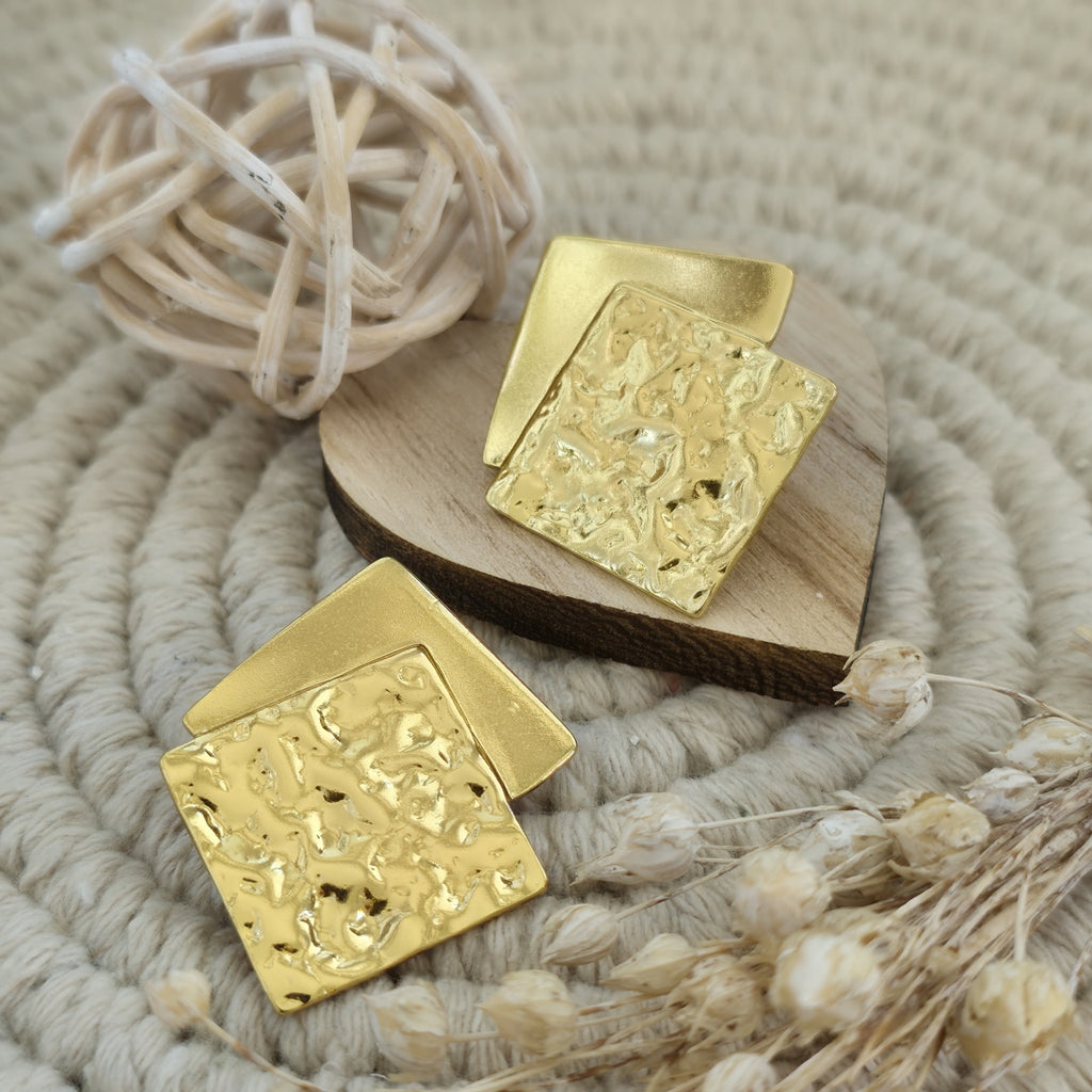 Cercei Formă geometrică din Oțel Inoxidabil - Hipoalergenici - CM1843