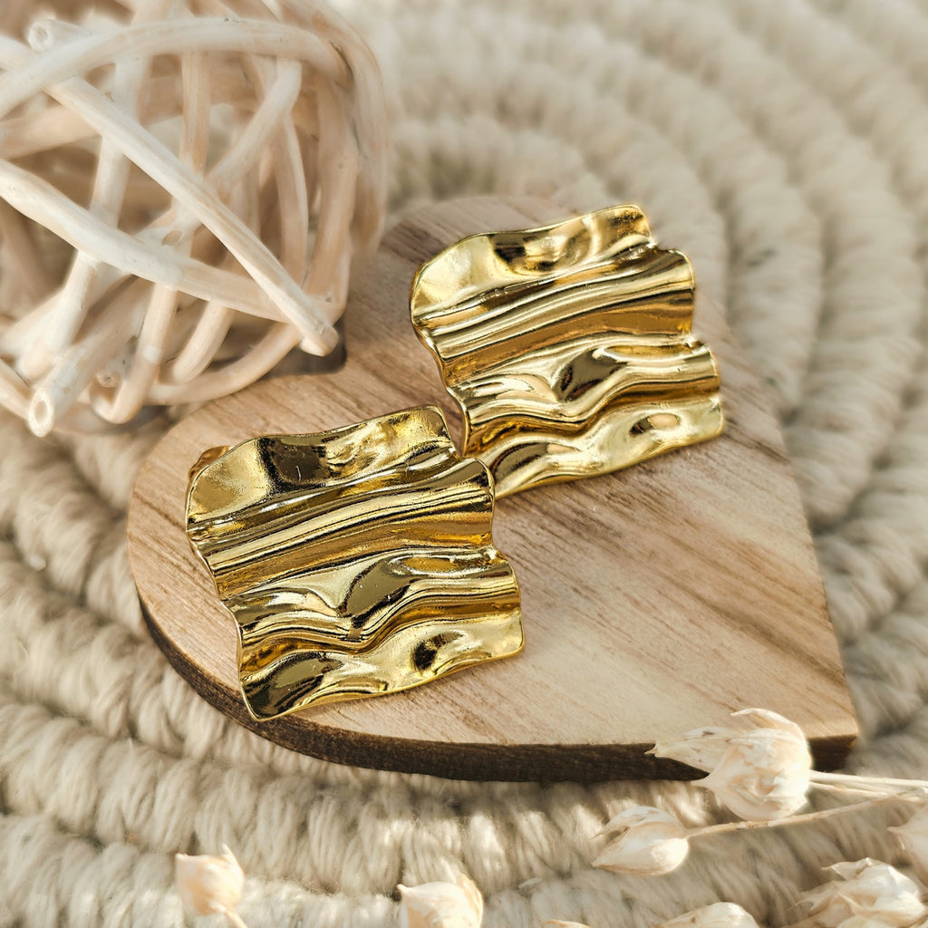 Cercei Formă ondulată neregulată din Oțel Inoxidabil - Hipoalergenici