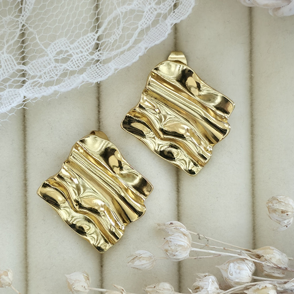 Cercei Formă ondulată neregulată din Oțel Inoxidabil - Hipoalergenici