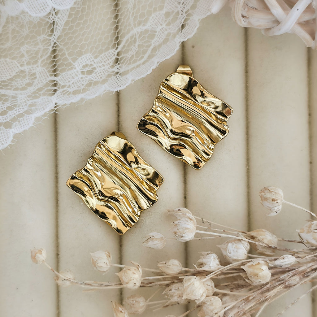 Cercei Formă ondulată neregulată din Oțel Inoxidabil - Hipoalergenici