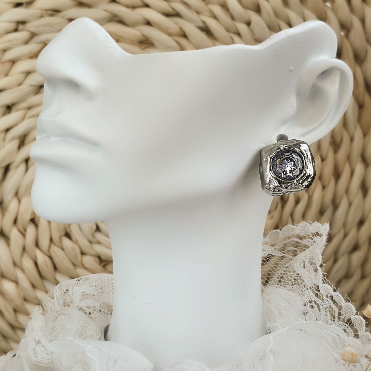 Cercei Pătrat neregulat din Oțel Inoxidabil - Hipoalergenici