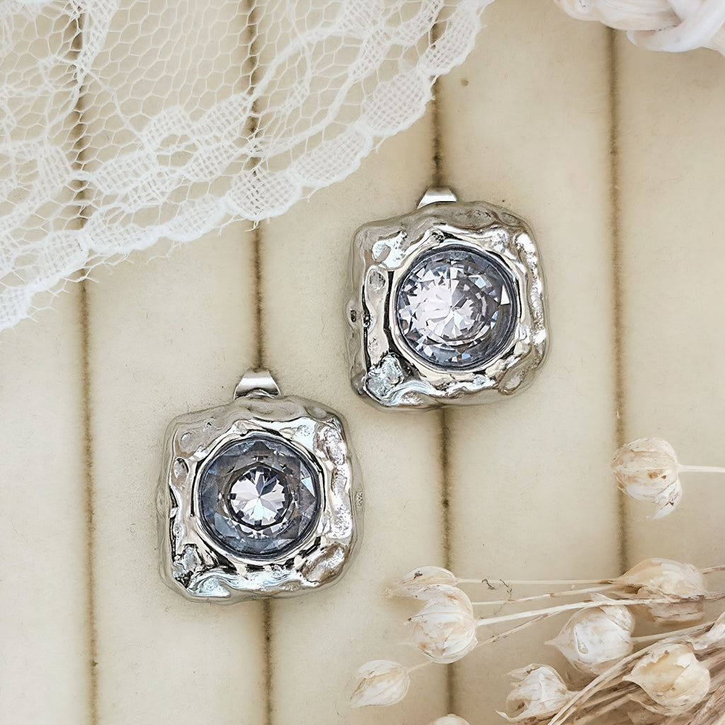 Cercei Pătrat neregulat din Oțel Inoxidabil - Hipoalergenici