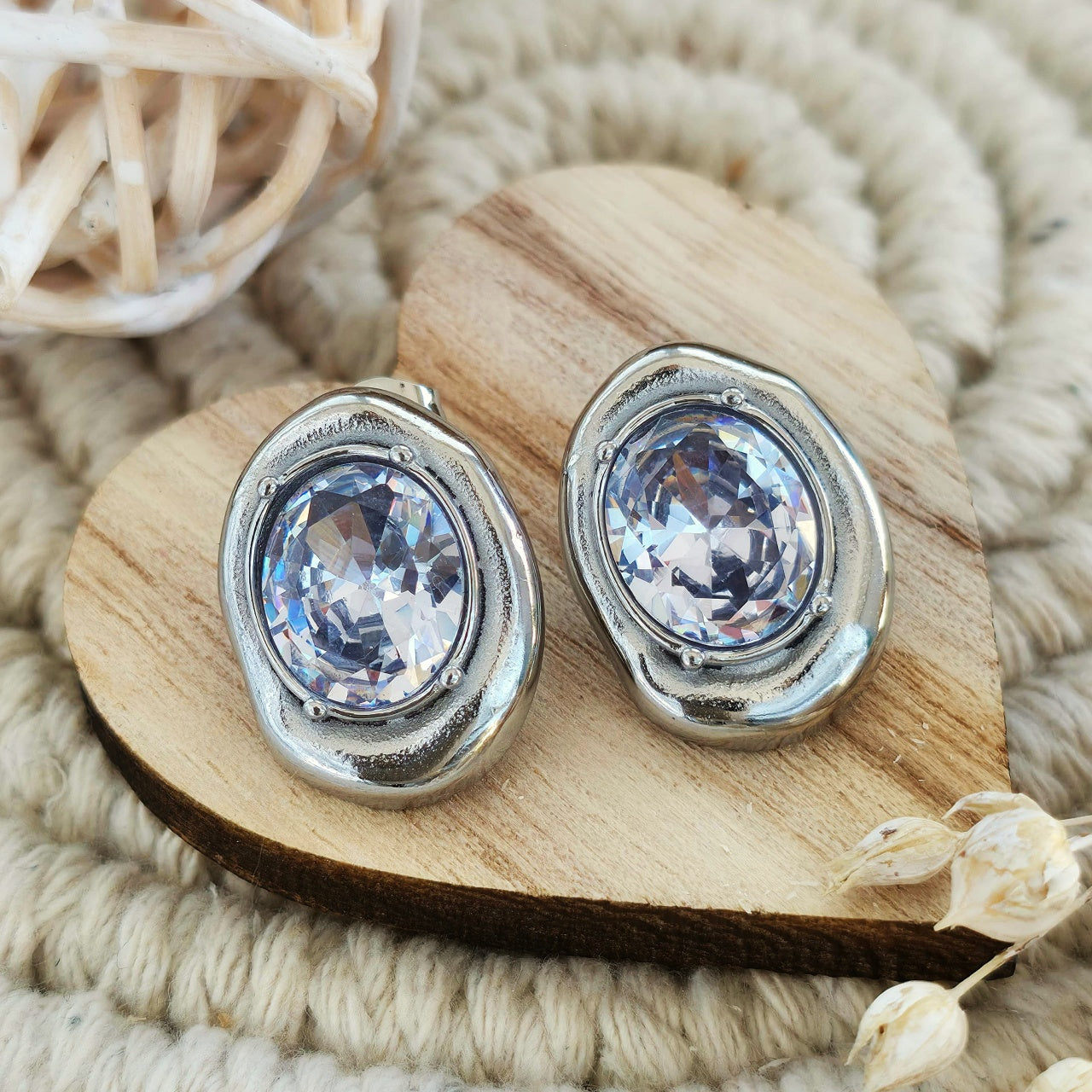 Cercei Formă fluidă organică din Oțel Inoxidabil - Hipoalergenici