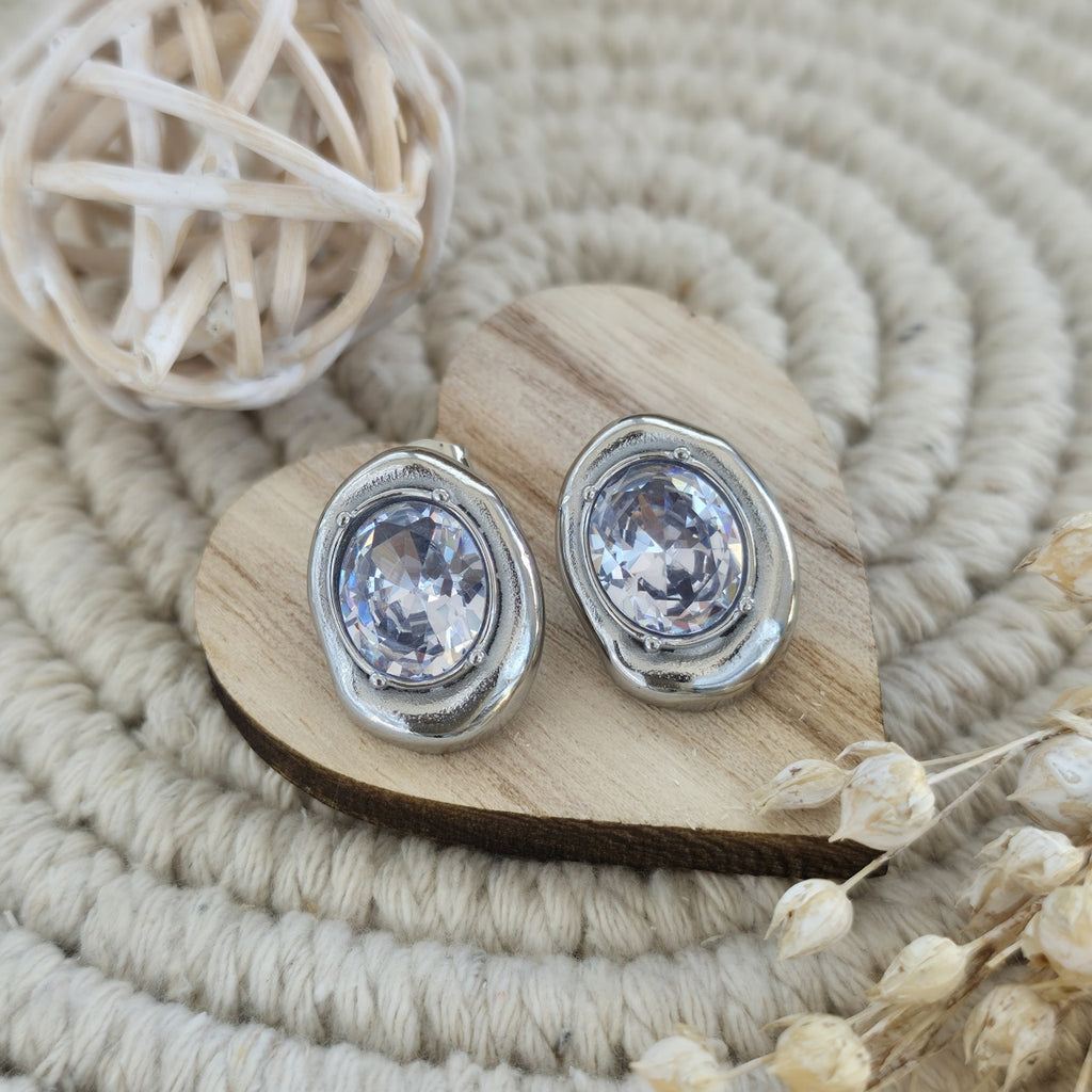 Cercei Formă fluidă organică din Oțel Inoxidabil - Hipoalergenici