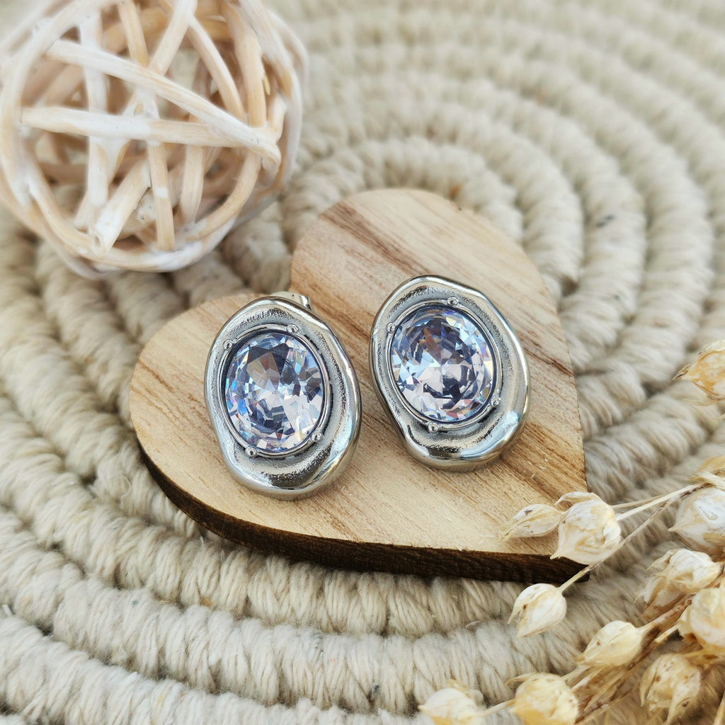 Cercei Formă fluidă organică din Oțel Inoxidabil - Hipoalergenici