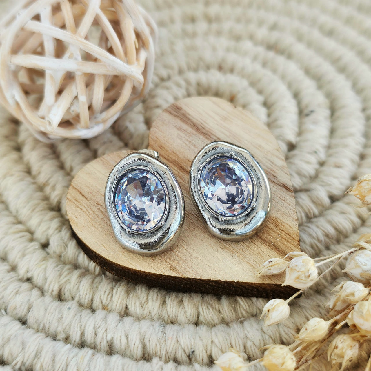 Cercei Formă fluidă organică din Oțel Inoxidabil - Hipoalergenici