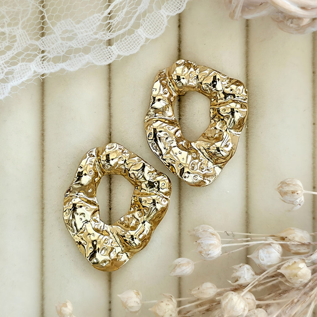 Cercei Formă neregulată organică din Oțel Inoxidabil - Hipoalergenici - CM1859