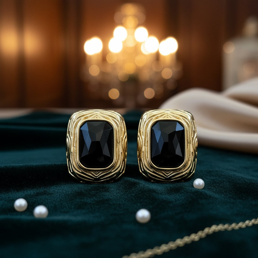 Cercei Dreptunghiular geometric din Oțel Inoxidabil - Hipoalergenici