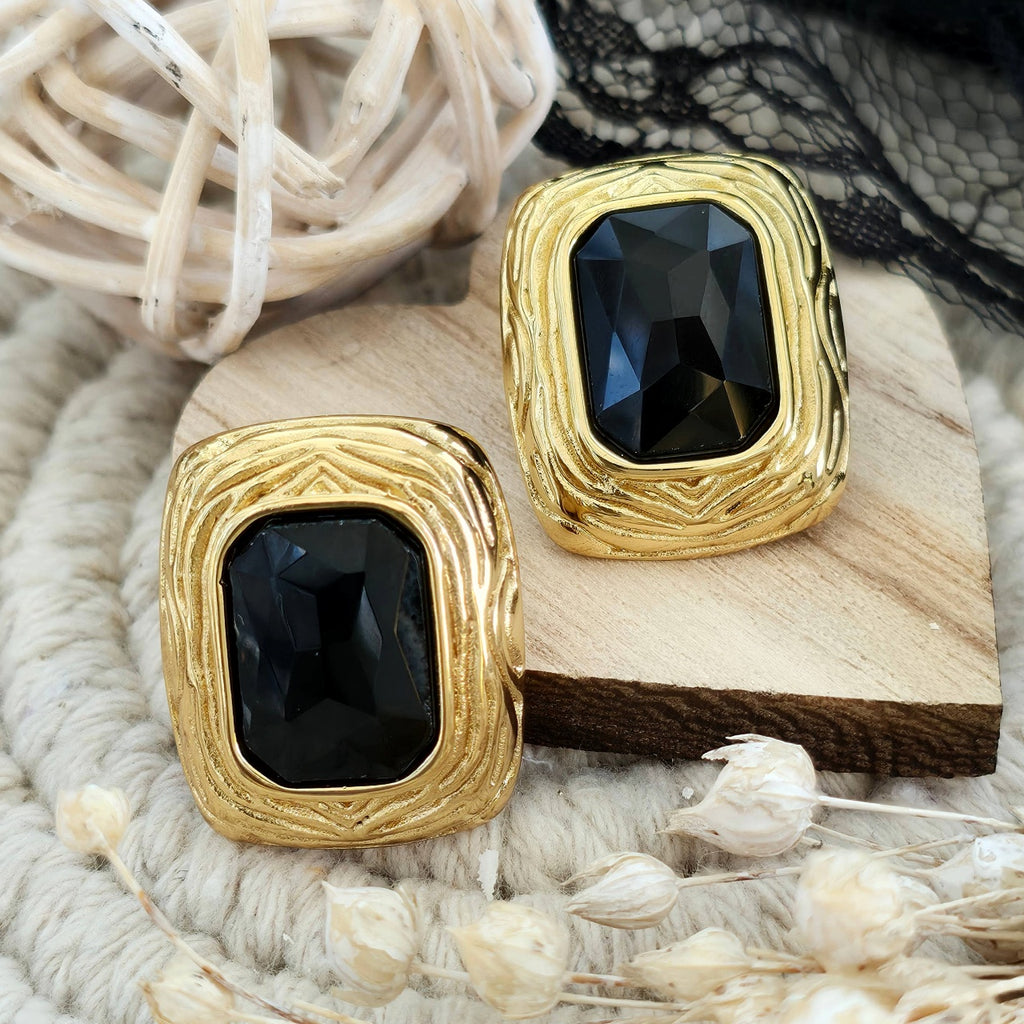 Cercei Dreptunghiular geometric din Oțel Inoxidabil - Hipoalergenici