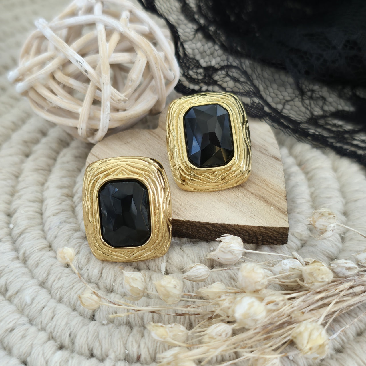 Cercei Dreptunghiular geometric din Oțel Inoxidabil - Hipoalergenici