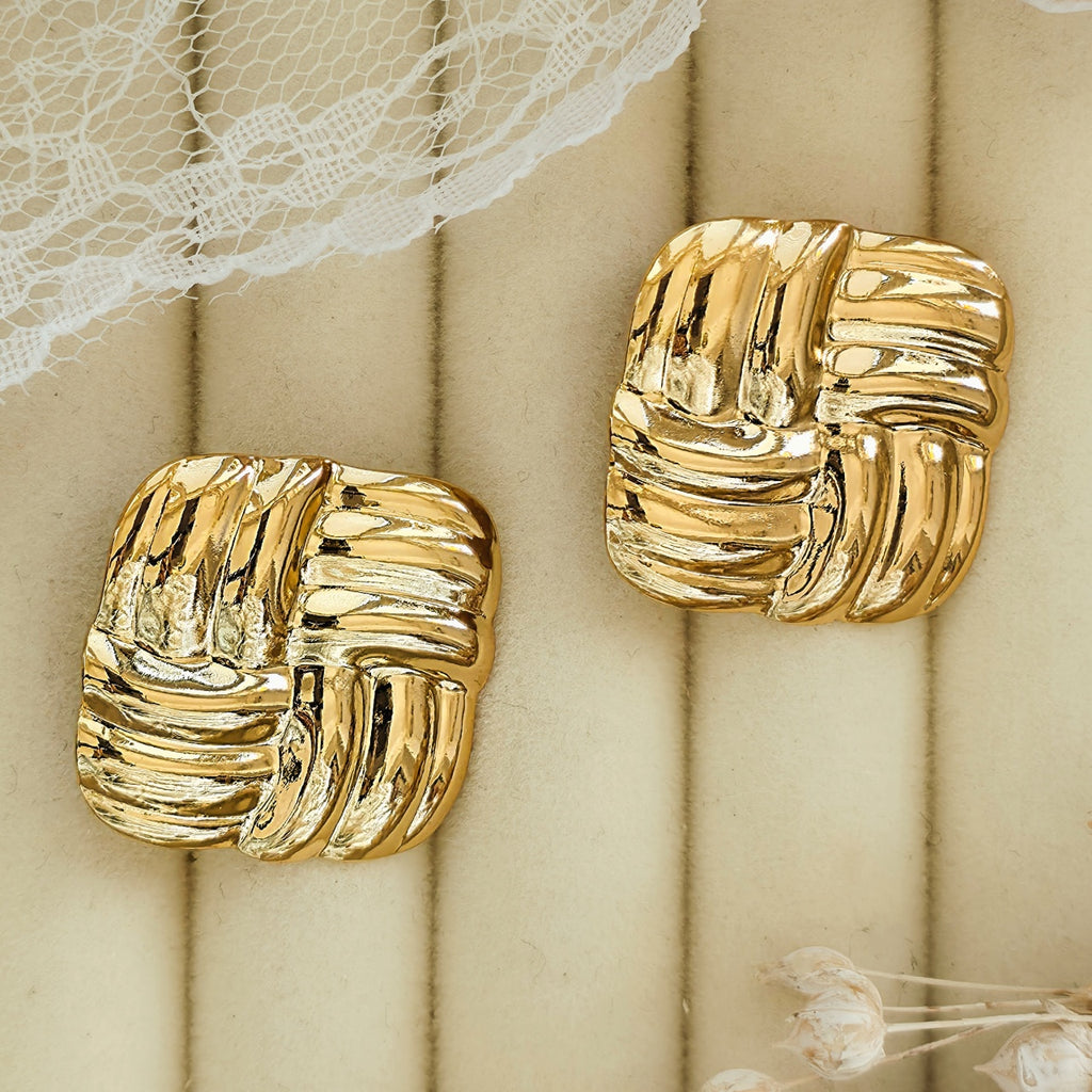 Cercei Nod împletit din Oțel Inoxidabil - Hipoalergenici