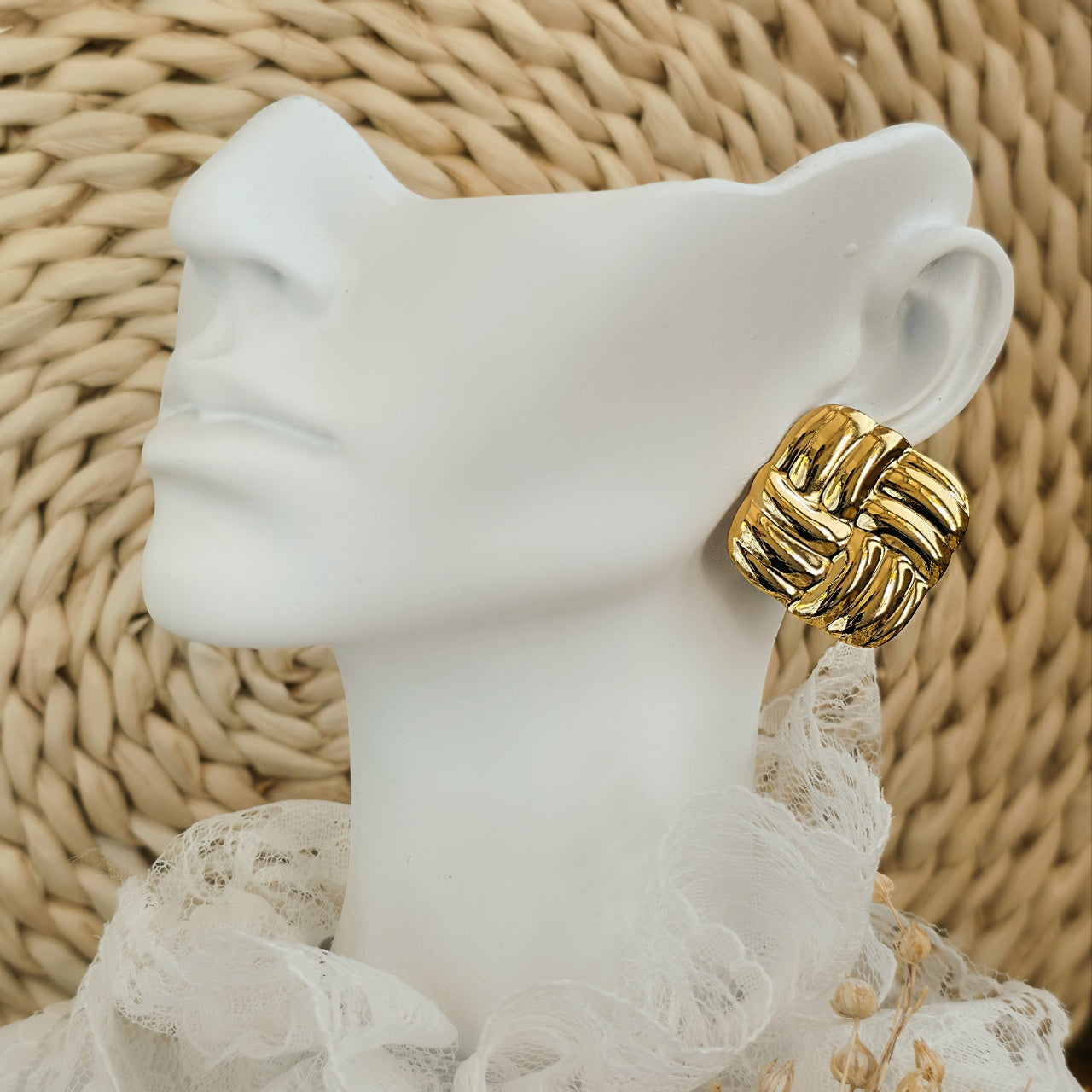 Cercei Nod împletit din Oțel Inoxidabil - Hipoalergenici