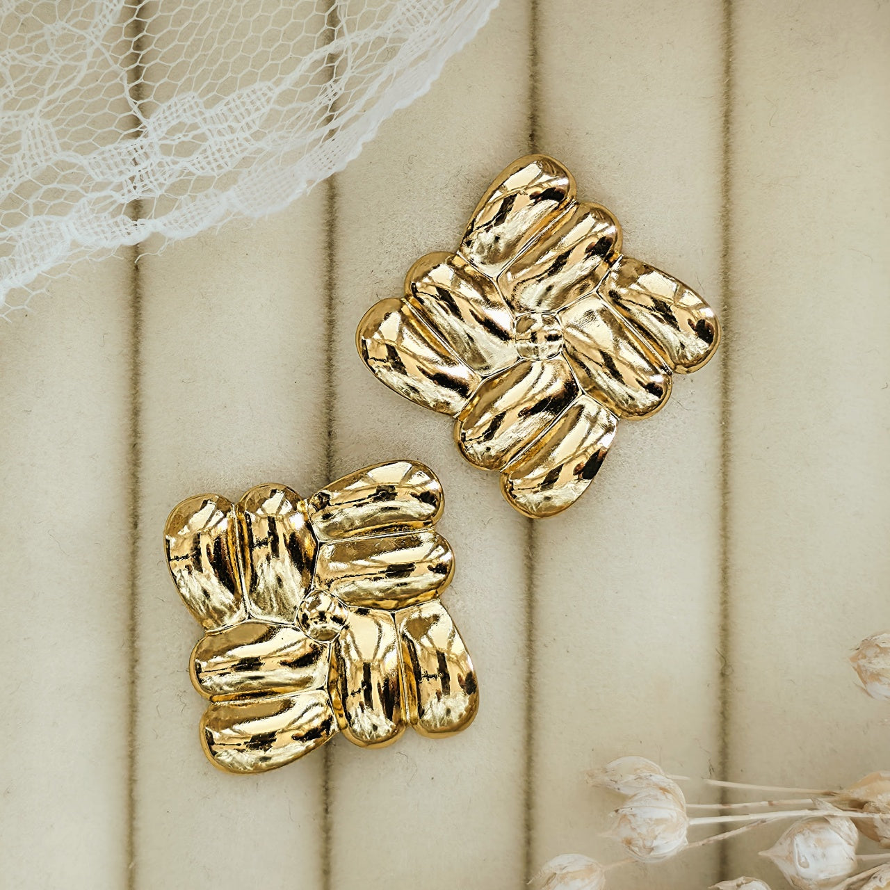 Cercei Formă abstractă sculpturală din Oțel Inoxidabil - Hipoalergenici