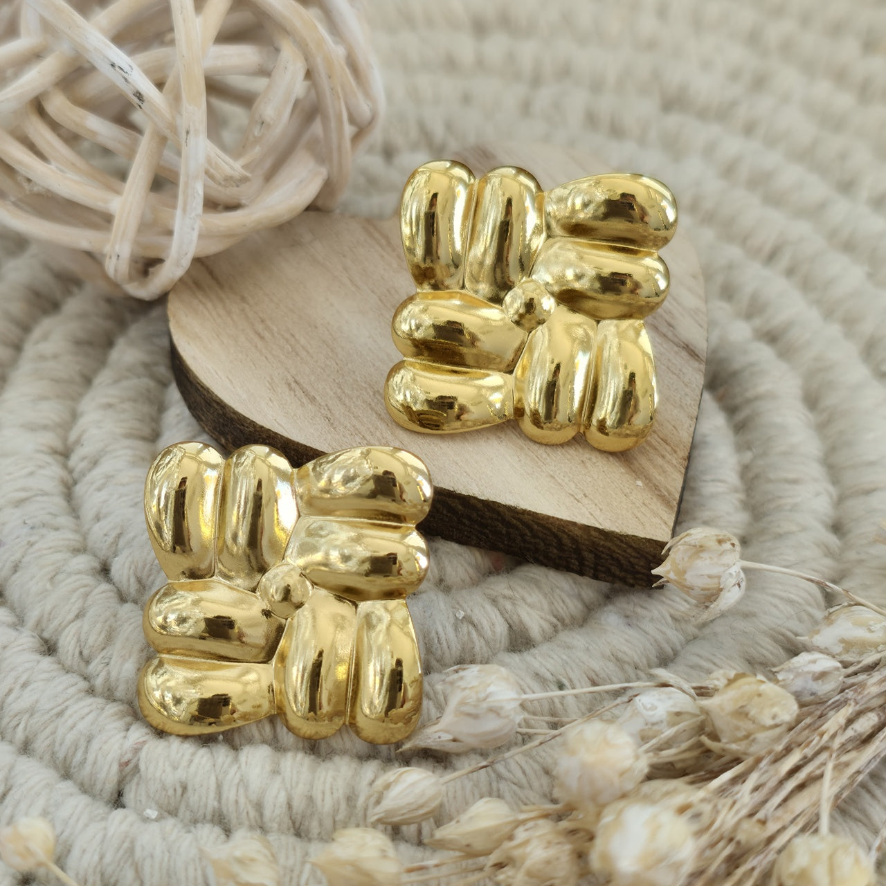 Cercei Formă abstractă sculpturală din Oțel Inoxidabil - Hipoalergenici