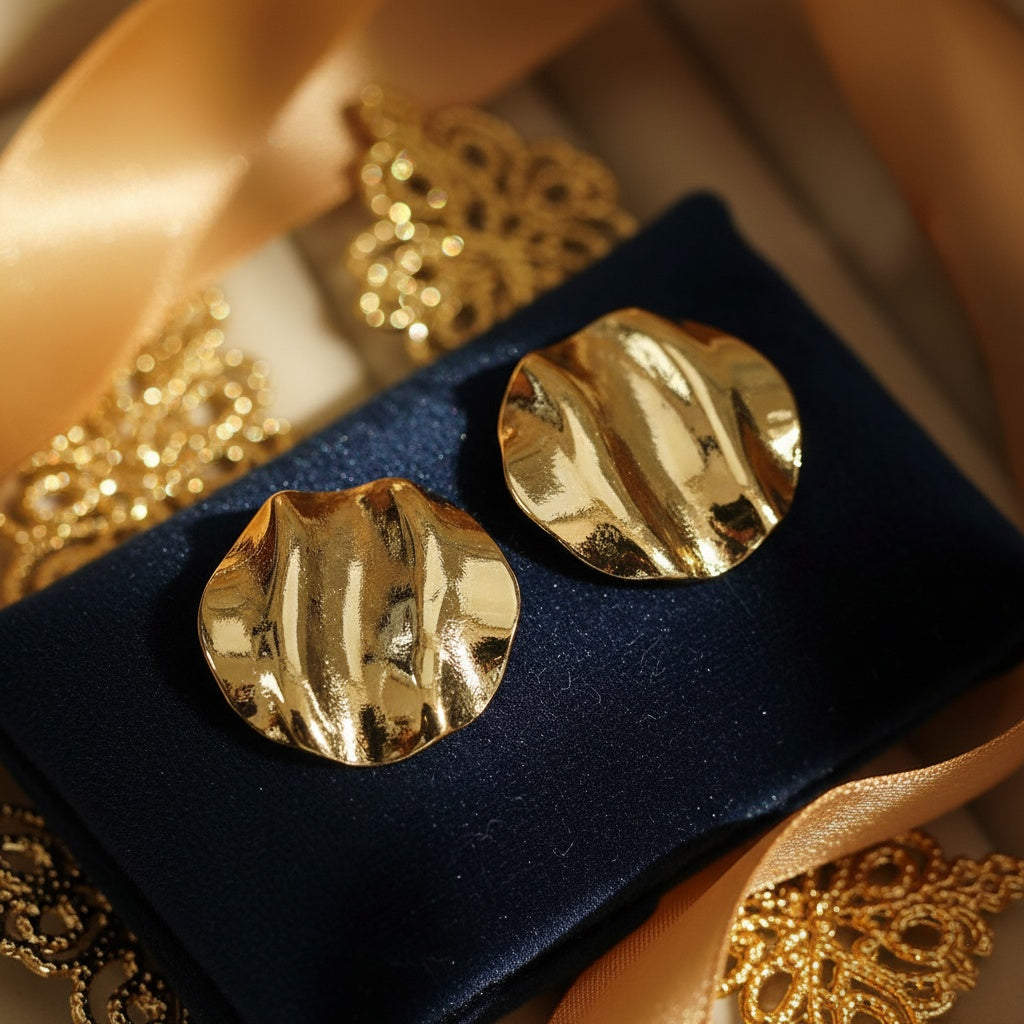 Cercei Formă scoică din Oțel Inoxidabil - Hipoalergenici