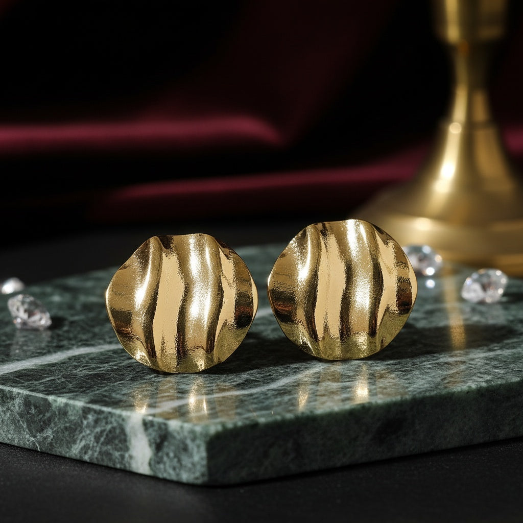 Cercei Formă scoică din Oțel Inoxidabil - Hipoalergenici - CM1865