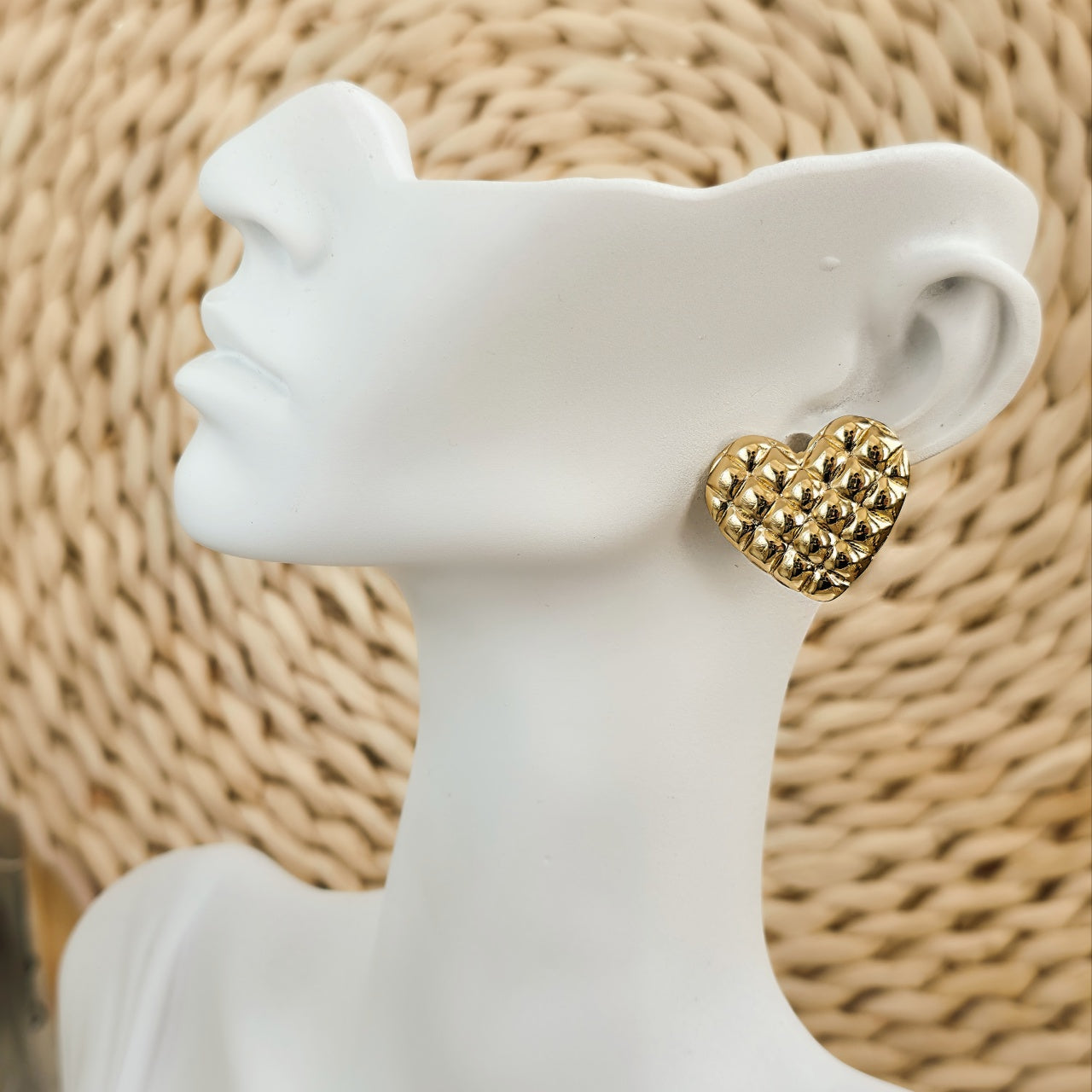 Cercei Inimioară din Oțel Inoxidabil - Hipoalergenici