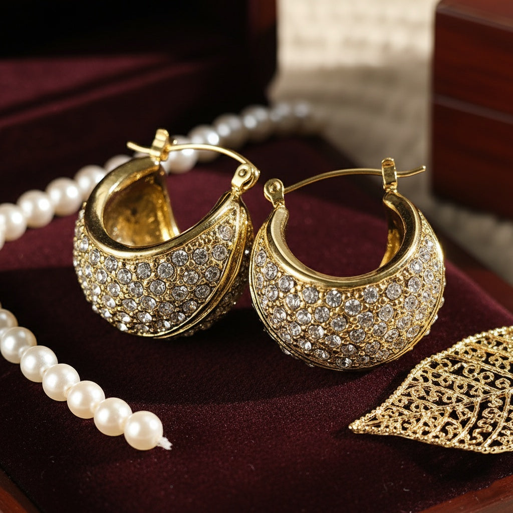 Cercei Creolă groasă din Oțel Inoxidabil - Hipoalergenici