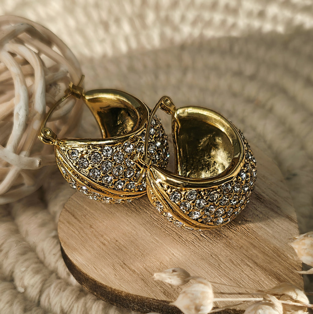 Cercei Creolă groasă din Oțel Inoxidabil - Hipoalergenici - CM1869